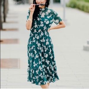 Bohme Zeus Floral Midi Dress